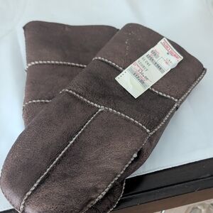 Nwt Vintage Faux Shearling Mittens